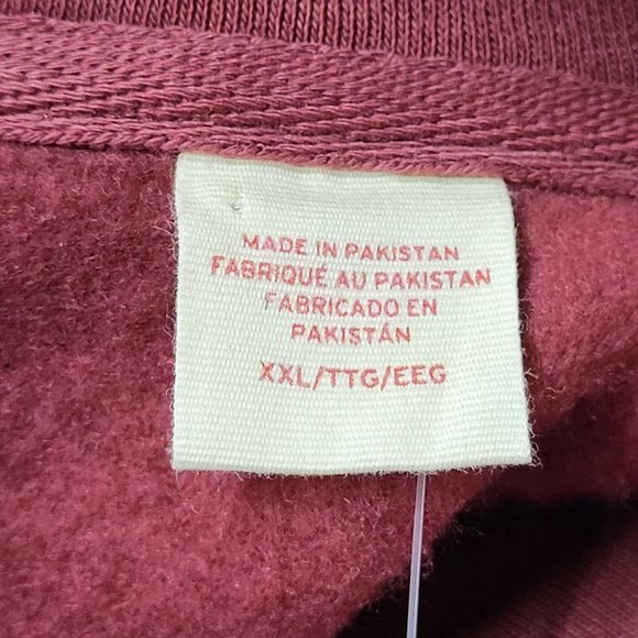 NWT Levi's Men's Hoodie - Gold & Maroon -Relaxed‎ Fit - XXL Long Sleeve Pullover - Picture 8 of 16